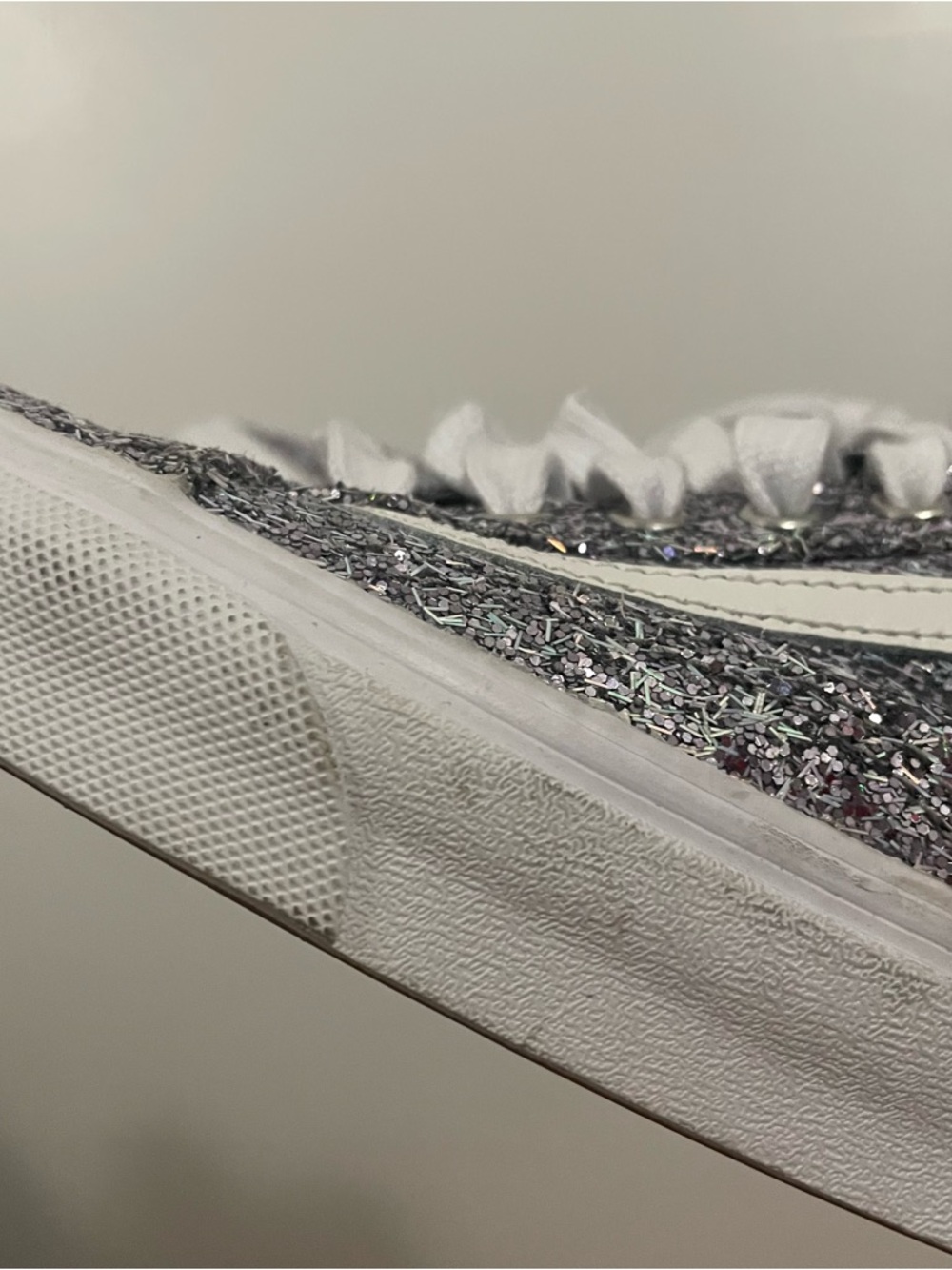 Vans Old Skool Silver Chunky Glitter Sneakers - Picture 8 of 10